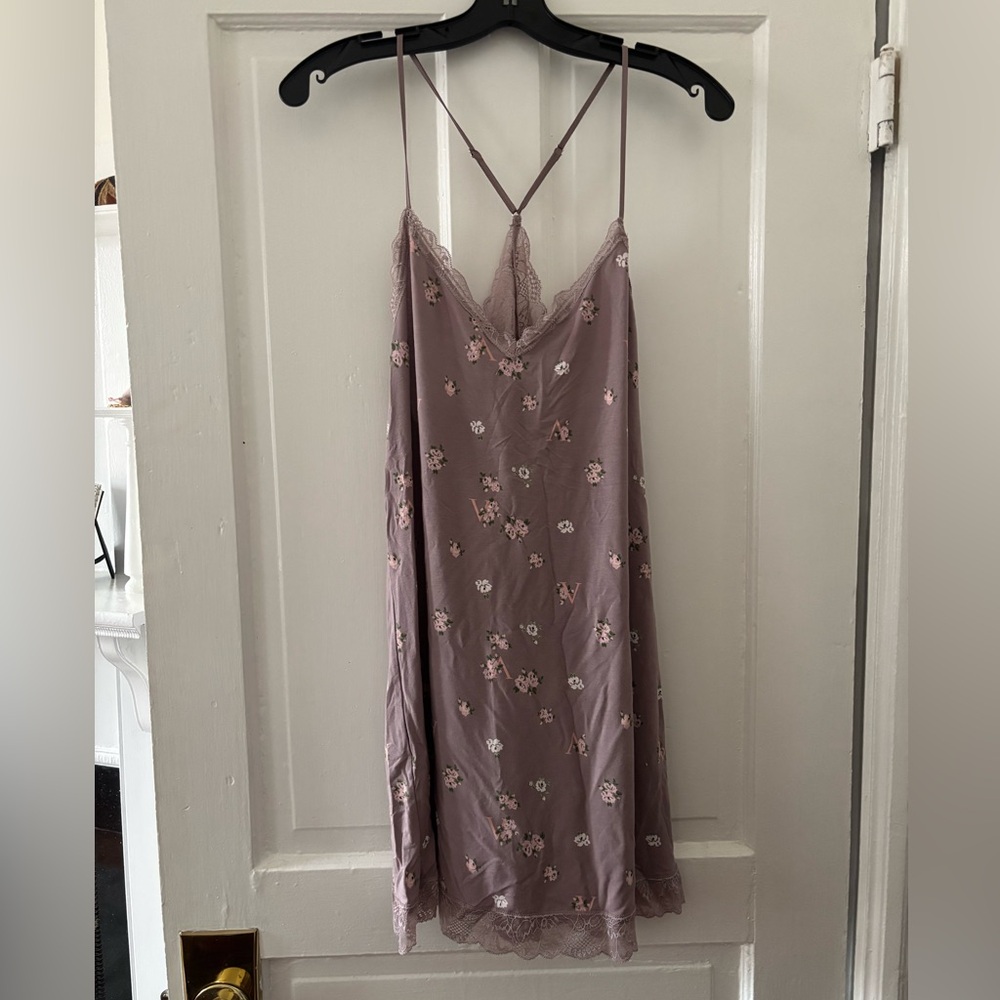 NWT Victoria’s Secret Heavenly nightgown, purple floral print